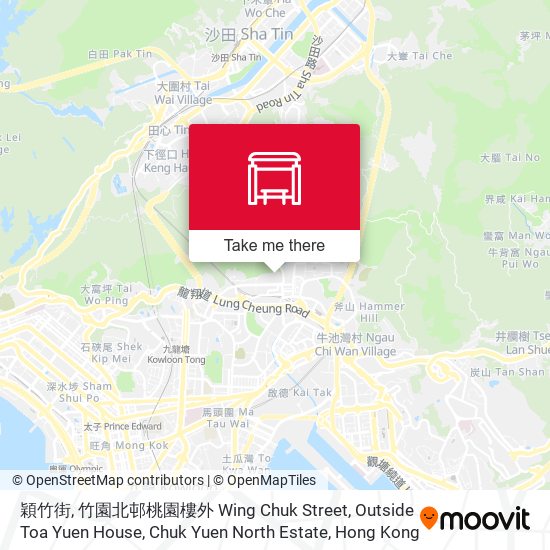 穎竹街, 竹園北邨桃園樓外 Wing Chuk Street, Outside Toa Yuen House, Chuk Yuen North Estate map