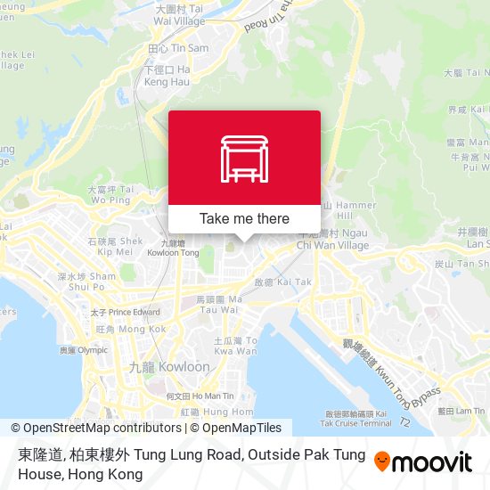 東隆道, 柏東樓外 Tung Lung Road, Outside Pak Tung House map