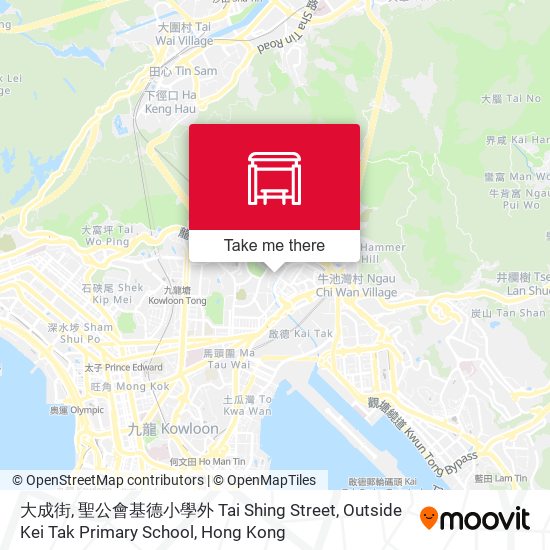 大成街, 聖公會基德小學外 Tai Shing Street, Outside Kei Tak Primary School map