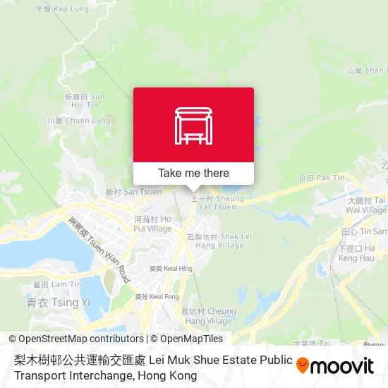 梨木樹邨公共運輸交匯處 Lei Muk Shue Estate Public Transport Interchange地圖