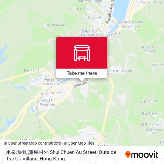 水泉坳街, 謝屋村外 Shui Chuen Au Street, Outside Tse Uk Village map
