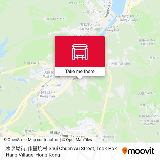 水泉坳街, 作壆坑村 Shui Chuen Au Street, Tsok Pok Hang Village map