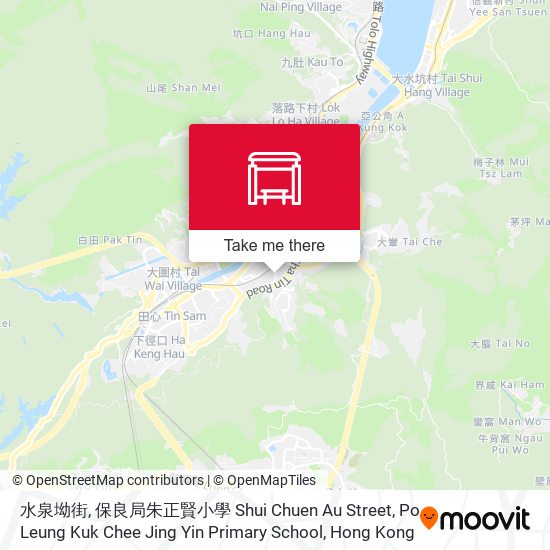 水泉坳街, 保良局朱正賢小學 Shui Chuen Au Street, Po Leung Kuk Chee Jing Yin Primary School map