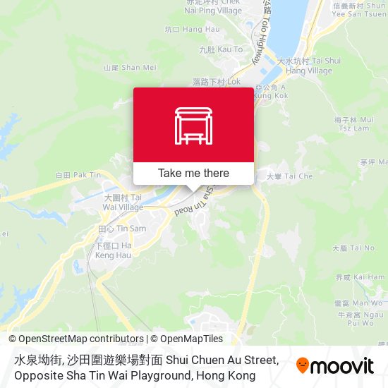 水泉坳街, 沙田圍遊樂場對面 Shui Chuen Au Street, Opposite Sha Tin Wai Playground map