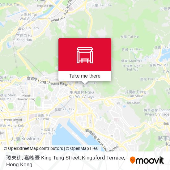 瓊東街, 嘉峰臺 King Tung Street, Kingsford Terrace map