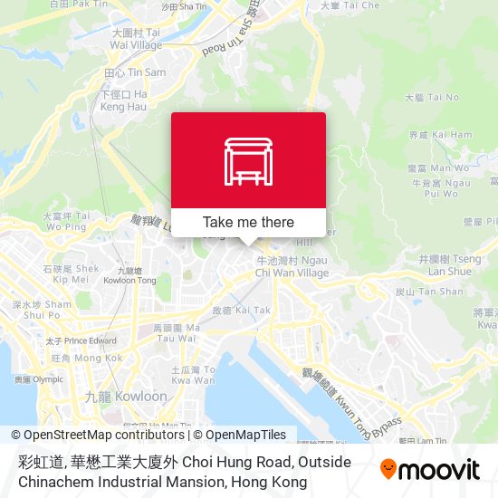彩虹道, 華懋工業大廈外 Choi Hung Road, Outside Chinachem Industrial Mansion map