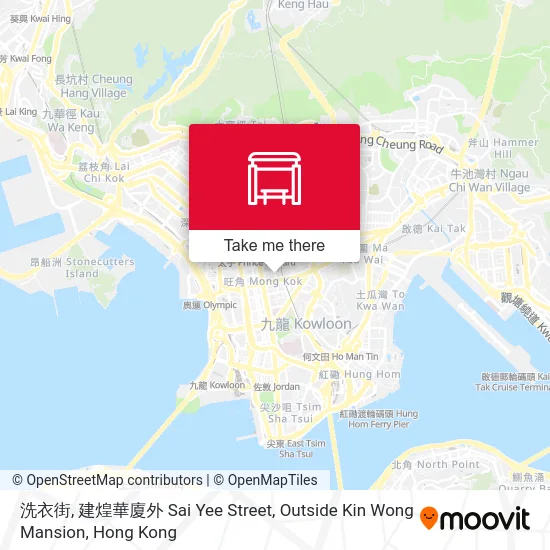 洗衣街, 建煌華廈外 Sai Yee Street, Outside Kin Wong Mansion map