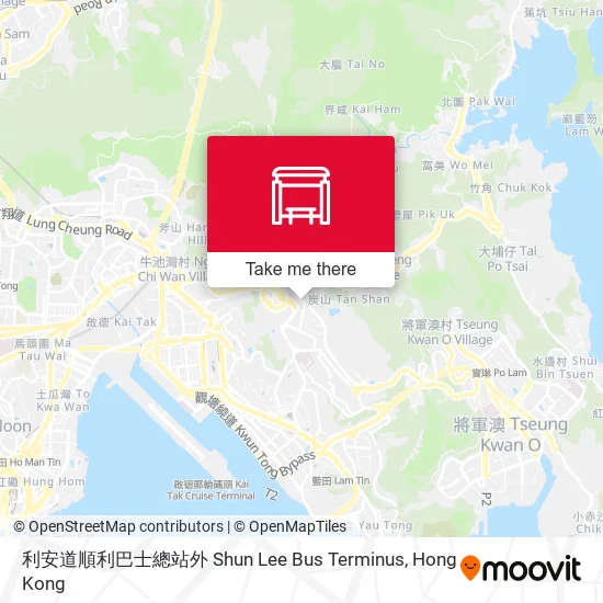 利安道順利巴士總站外 Shun Lee Bus Terminus map