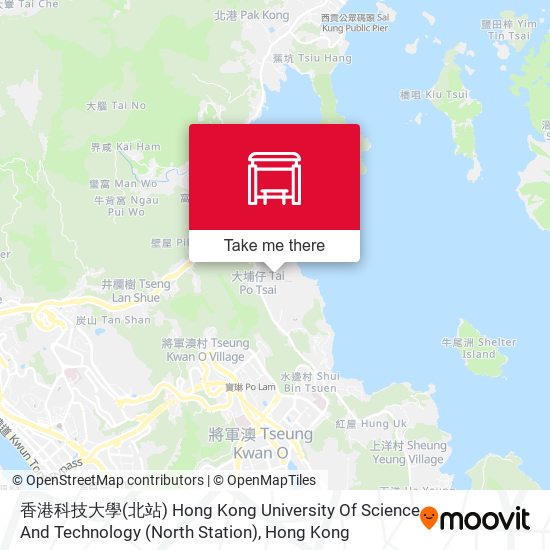 香港科技大學(北站) Hong Kong University Of Science And Technology (North Station) map