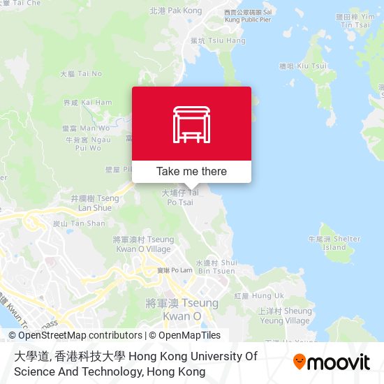 大學道, 香港科技大學 Hong Kong University Of Science And Technology map