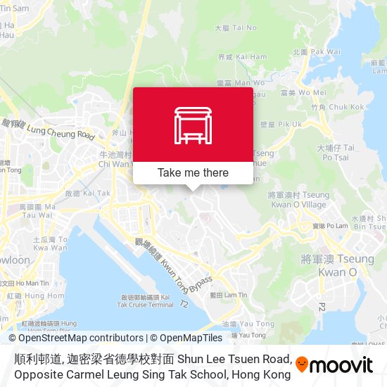 順利邨道, 迦密梁省德學校對面 Shun Lee Tsuen Road, Opposite Carmel Leung Sing Tak School map