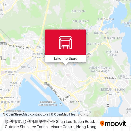順利邨道, 順利邨康樂中心外 Shun Lee Tsuen Road, Outside Shun Lee Tsuen Leisure Centre map