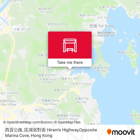 西貢公路, 匡湖居對面 Hiram's Highway,Opposite Marina Cove地圖