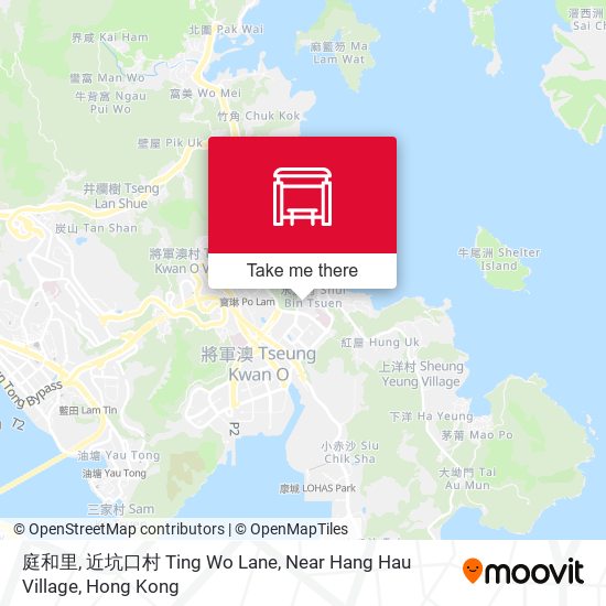 庭和里, 近坑口村 Ting Wo Lane, Near Hang Hau Village map