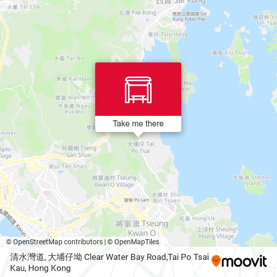 清水灣道, 大埔仔坳 Clear Water Bay Road,Tai Po Tsai Kau map