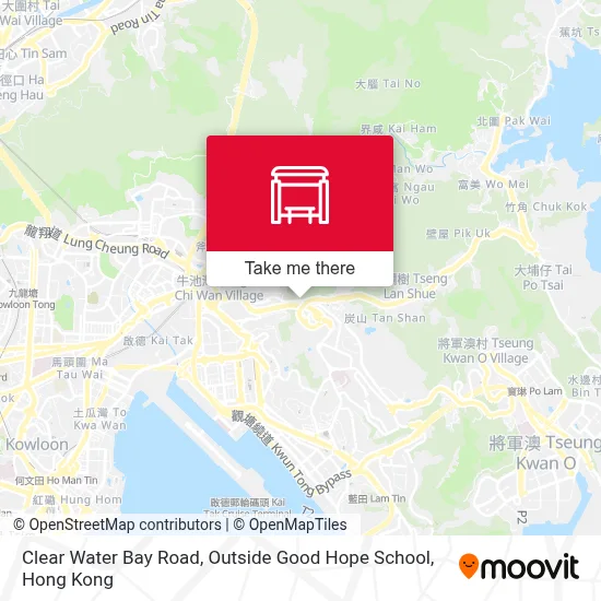 清水灣道, 德望學校外 Clear Water Bay Road,Outside Good Hope School地圖