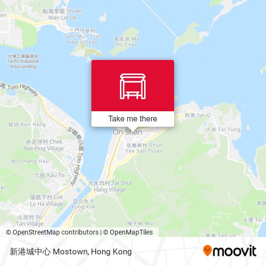 新港城中心 Mostown map