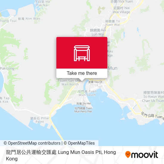 龍門居公共運輸交匯處 Lung Mun Oasis Pti map