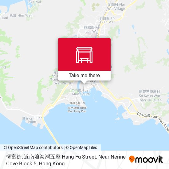 恆富街,　近　南浪海灣五座 Hang Fu Street, Near Nerine Cove Block 5 map