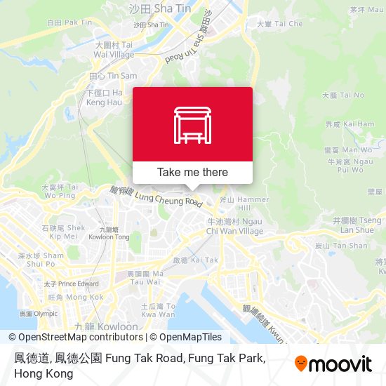 鳳德道, 鳳德公園 Fung Tak Road, Fung Tak Park map