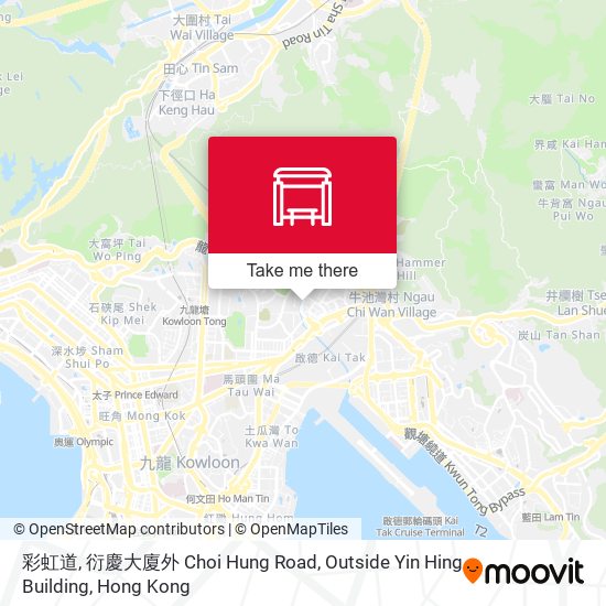 彩虹道, 衍慶大廈外 Choi Hung Road, Outside Yin Hing Building map