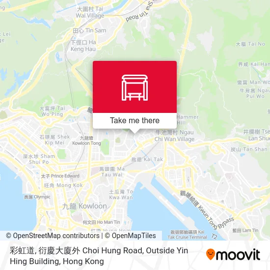彩虹道, 衍慶大廈外 Choi Hung Road, Outside Yin Hing Building map