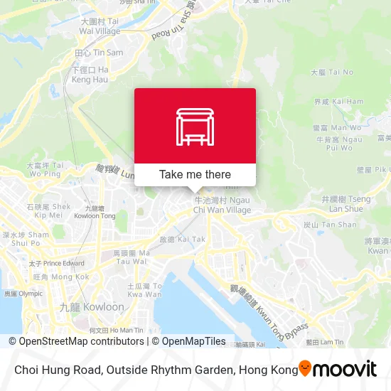Choi Hung Road, Outside Rhythm Garden map