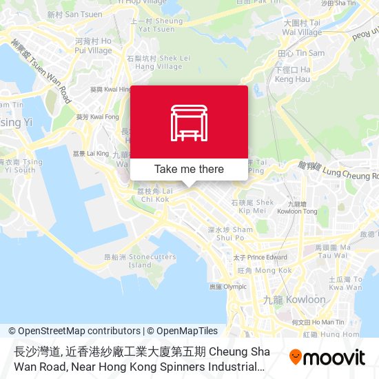 長沙灣道, 近香港紗廠工業大廈第五期 Cheung Sha Wan Road, Near Hong Kong Spinners Industrial Building Phase V map