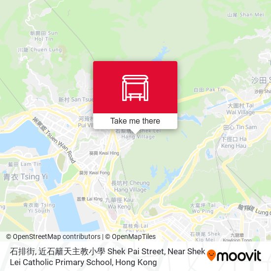 石排街, 近石籬天主教小學 Shek Pai Street, Near Shek Lei Catholic Primary School map