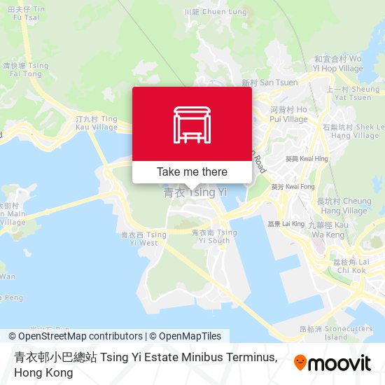青衣邨小巴總站 Tsing Yi Estate Minibus Terminus map