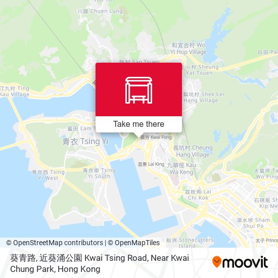 葵青路, 近葵涌公園 Kwai Tsing Road, Near Kwai Chung Park map