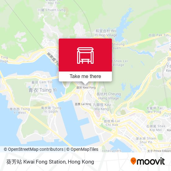葵芳站 Kwai Fong Station map