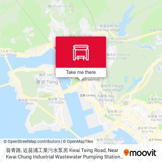 葵青路, 近葵涌工業污水泵房 Kwai Tsing Road, Near Kwai Chung Industrial Wastewater Pumping Station map
