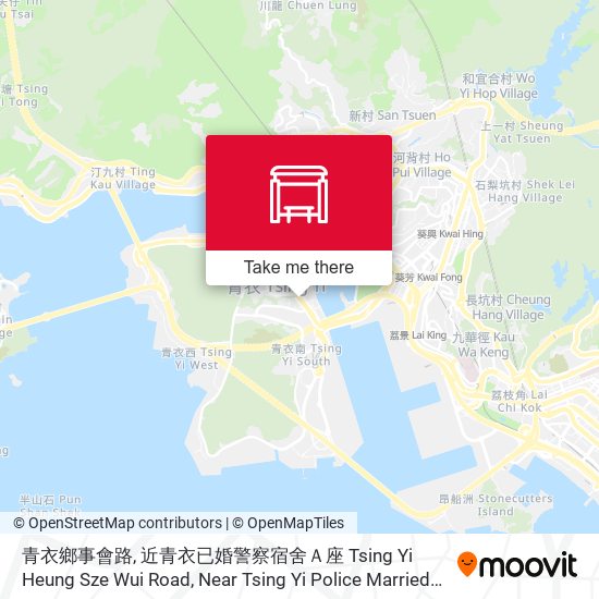 青衣鄉事會路, 近青衣已婚警察宿舍Ａ座 Tsing Yi Heung Sze Wui Road, Near Tsing Yi Police Married Quarters Block A map