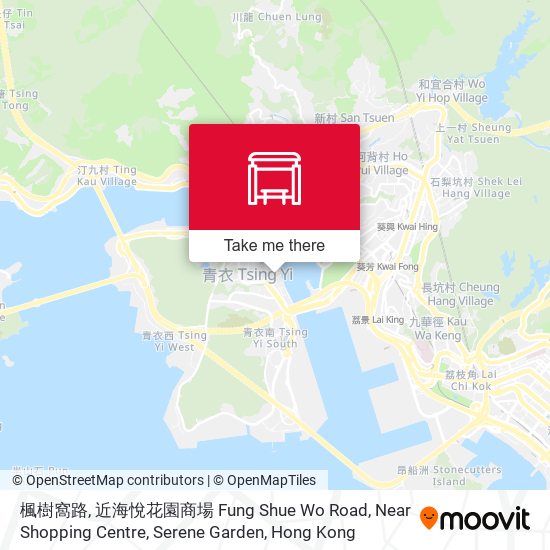 楓樹窩路, 近海悅花園商場 Fung Shue Wo Road, Near Shopping Centre, Serene Garden map
