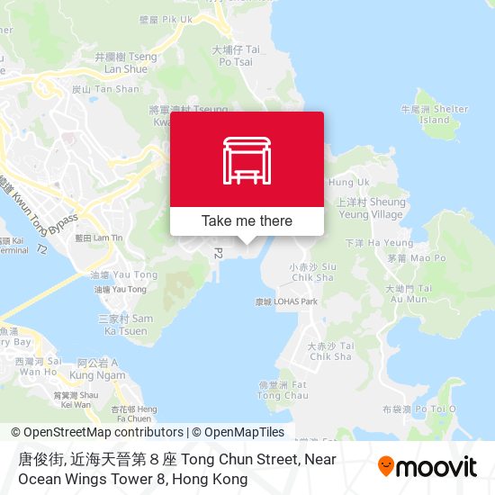 唐俊街, 近海天晉第８座 Tong Chun Street, Near Ocean Wings Tower 8 map