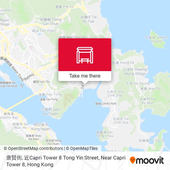 唐賢街, 近Capri Tower 8 Tong Yin Street, Near Capri Tower 8 map