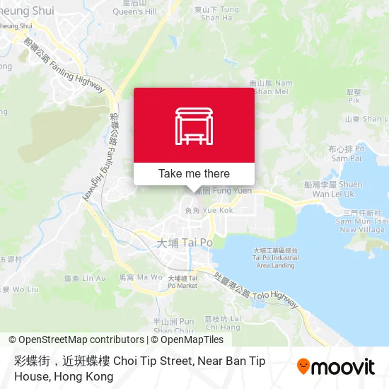 彩蝶街，近斑蝶樓 Choi Tip Street, Near Ban Tip House map