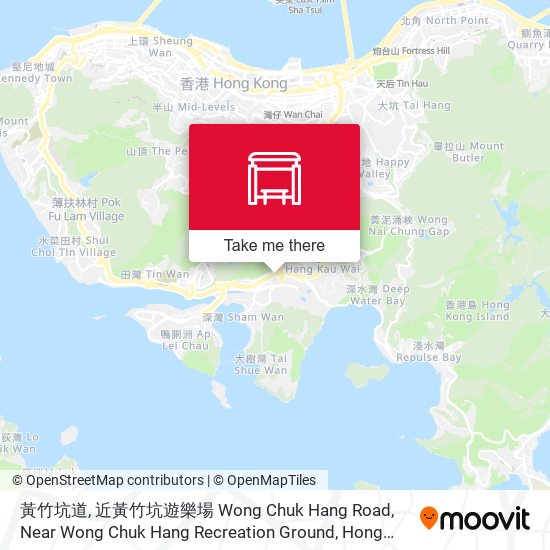 黃竹坑道, 近黃竹坑遊樂場 Wong Chuk Hang Road, Near Wong Chuk Hang Recreation Ground map