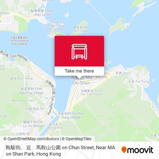 鞍駿街,　近　馬鞍山公園 on Chun Street, Near MA on Shan Park map