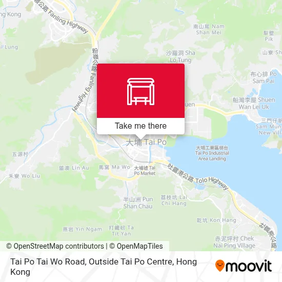 Tai Po Tai Wo Road, Outside Tai Po Centre map