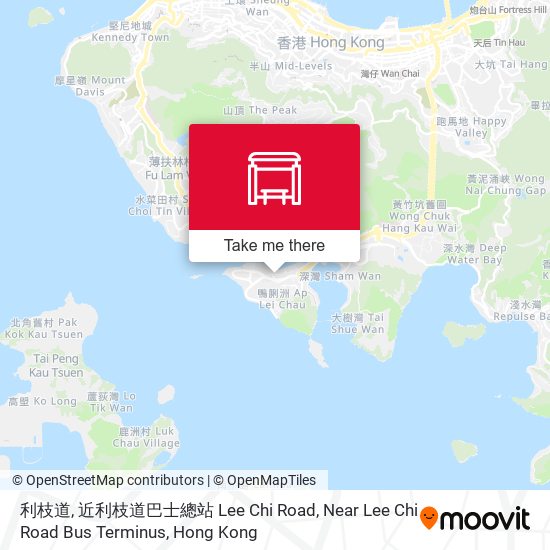 利枝道, 近利枝道巴士總站 Lee Chi Road, Near Lee Chi Road Bus Terminus map