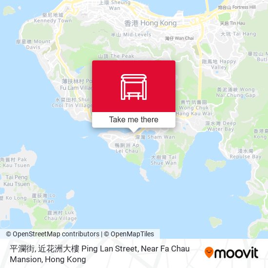 平瀾街, 近花洲大樓 Ping Lan Street, Near Fa Chau Mansion map