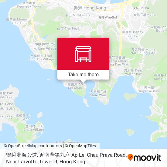鴨脷洲海旁道, 近南灣第九座 Ap Lei Chau Praya Road, Near Larvotto Tower 9 map