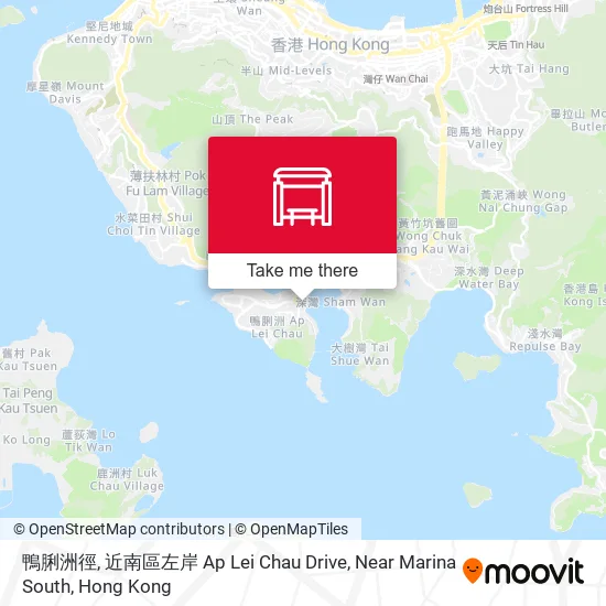 鴨脷洲徑, 近南區左岸 Ap Lei Chau Drive, Near Marina South map