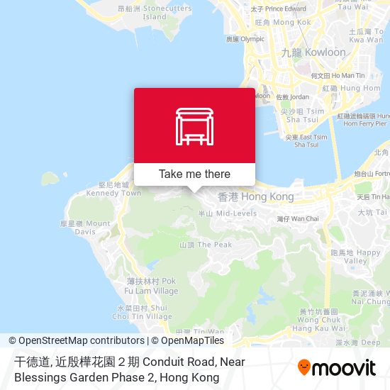干德道, 近殷樺花園２期 Conduit Road, Near Blessings Garden Phase 2 map