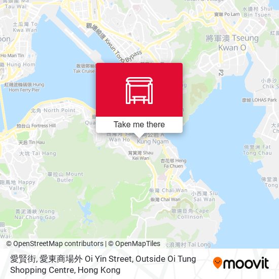 愛賢街, 愛東商場外 Oi Yin Street, Outside Oi Tung Shopping Centre map