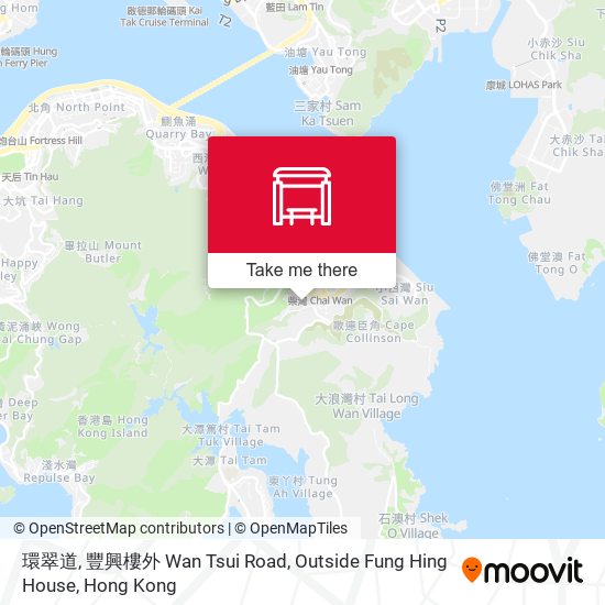 環翠道, 豐興樓外 Wan Tsui Road, Outside Fung Hing House map