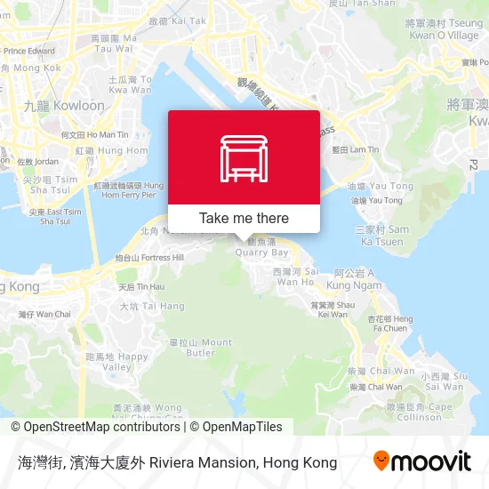 海灣街, 濱海大廈外 Riviera Mansion map
