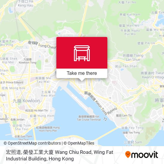 宏照道, 榮發工業大廈 Wang Chiu Road, Wing Fat Industrial Building map